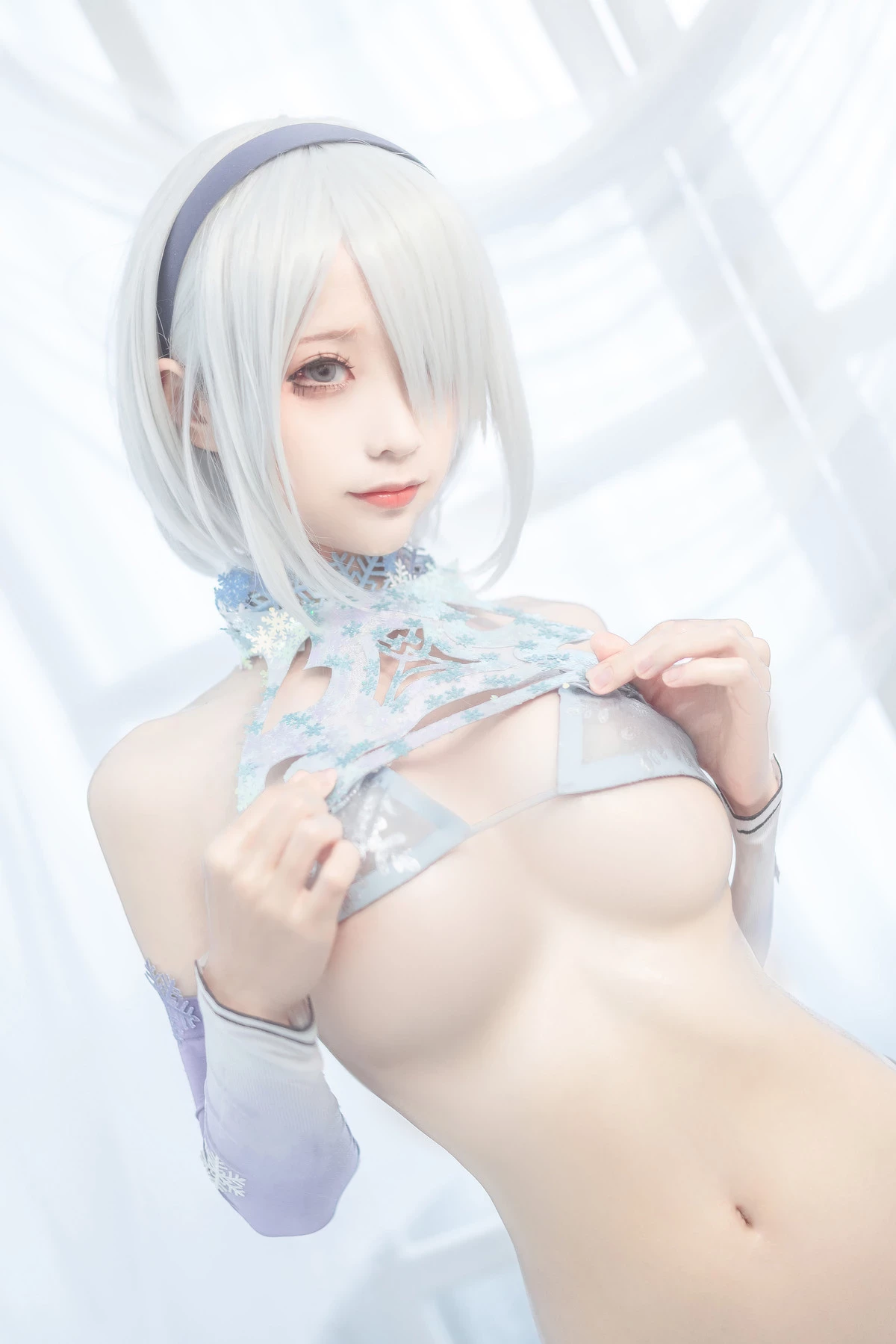 蠢沫沫 Cosplay 2b 冰雪 ice and snow