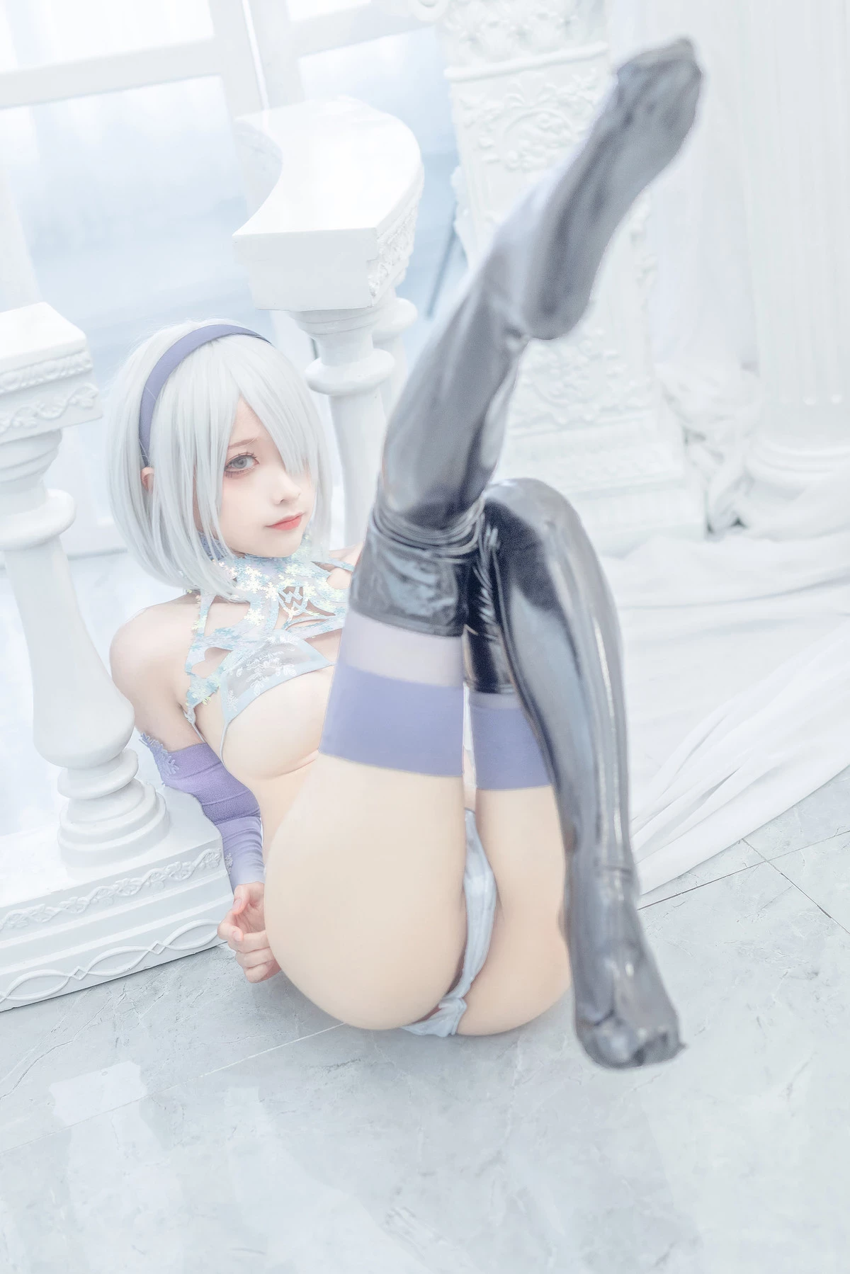 蠢沫沫 Cosplay 2b 冰雪 ice and snow