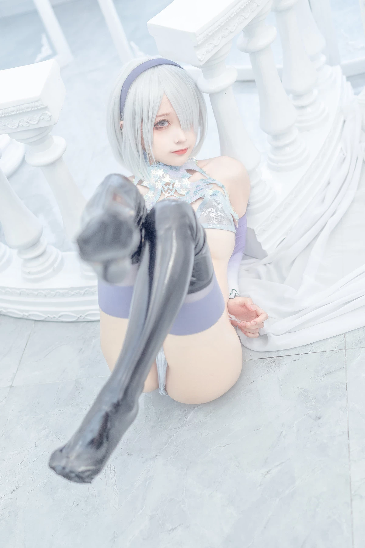 蠢沫沫 Cosplay 2b 冰雪 ice and snow