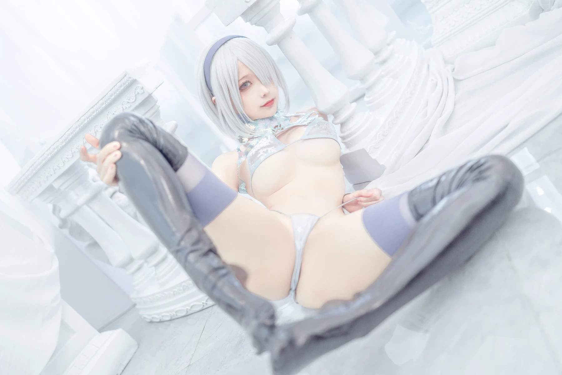 蠢沫沫 Cosplay 2b 冰雪 ice and snow