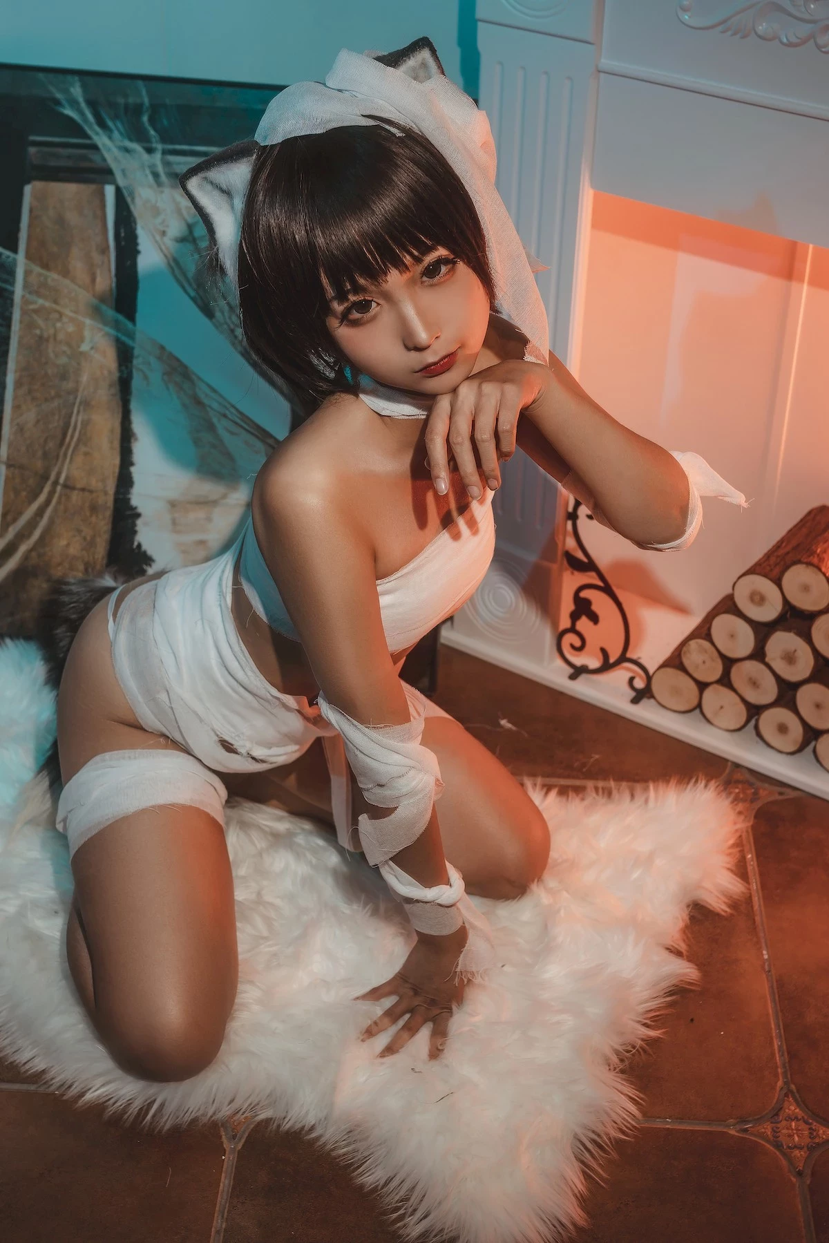 蠢沫沫 Cosplay 繃帶貓