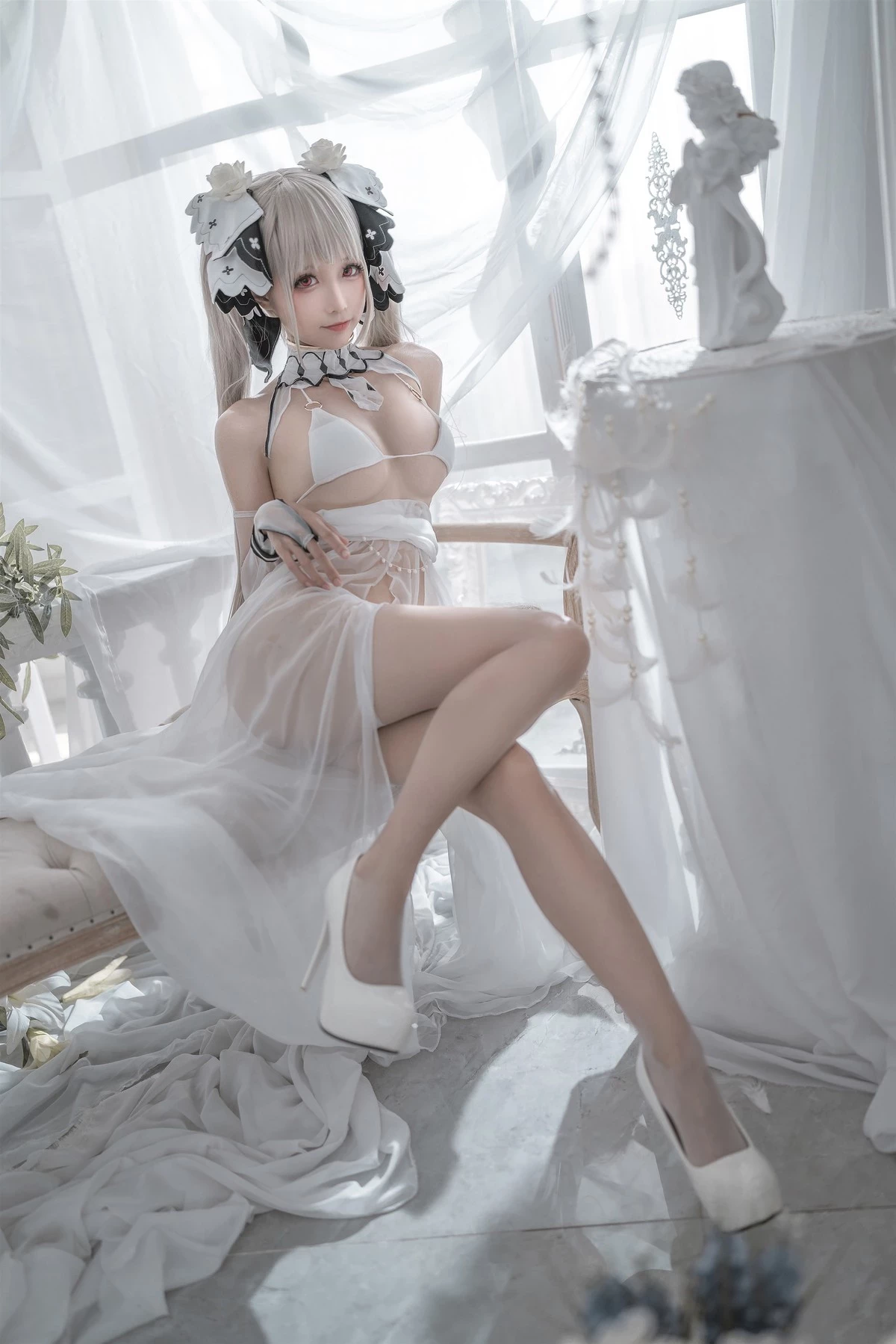 蠢沫沫 Cosplay 可畏婚紗