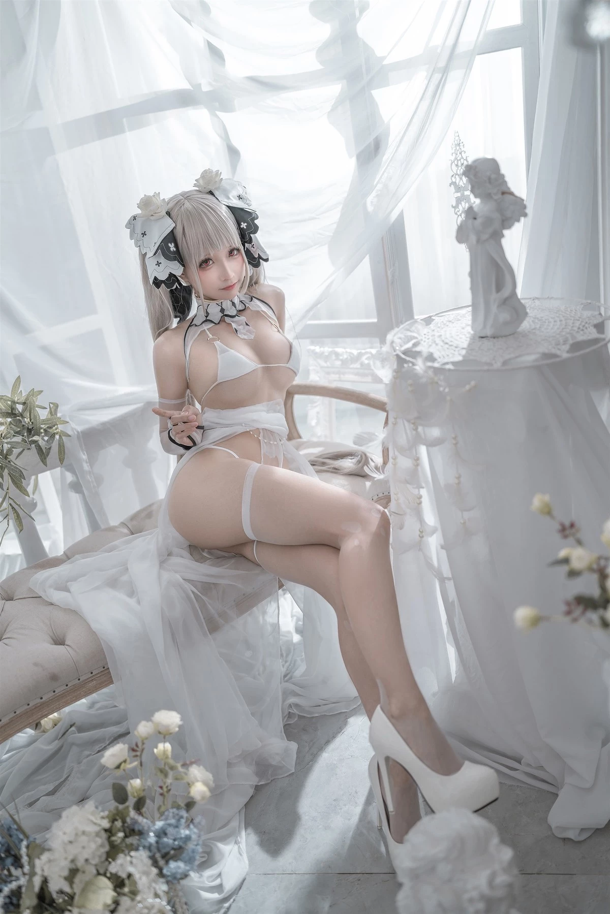 蠢沫沫 Cosplay 可畏婚紗