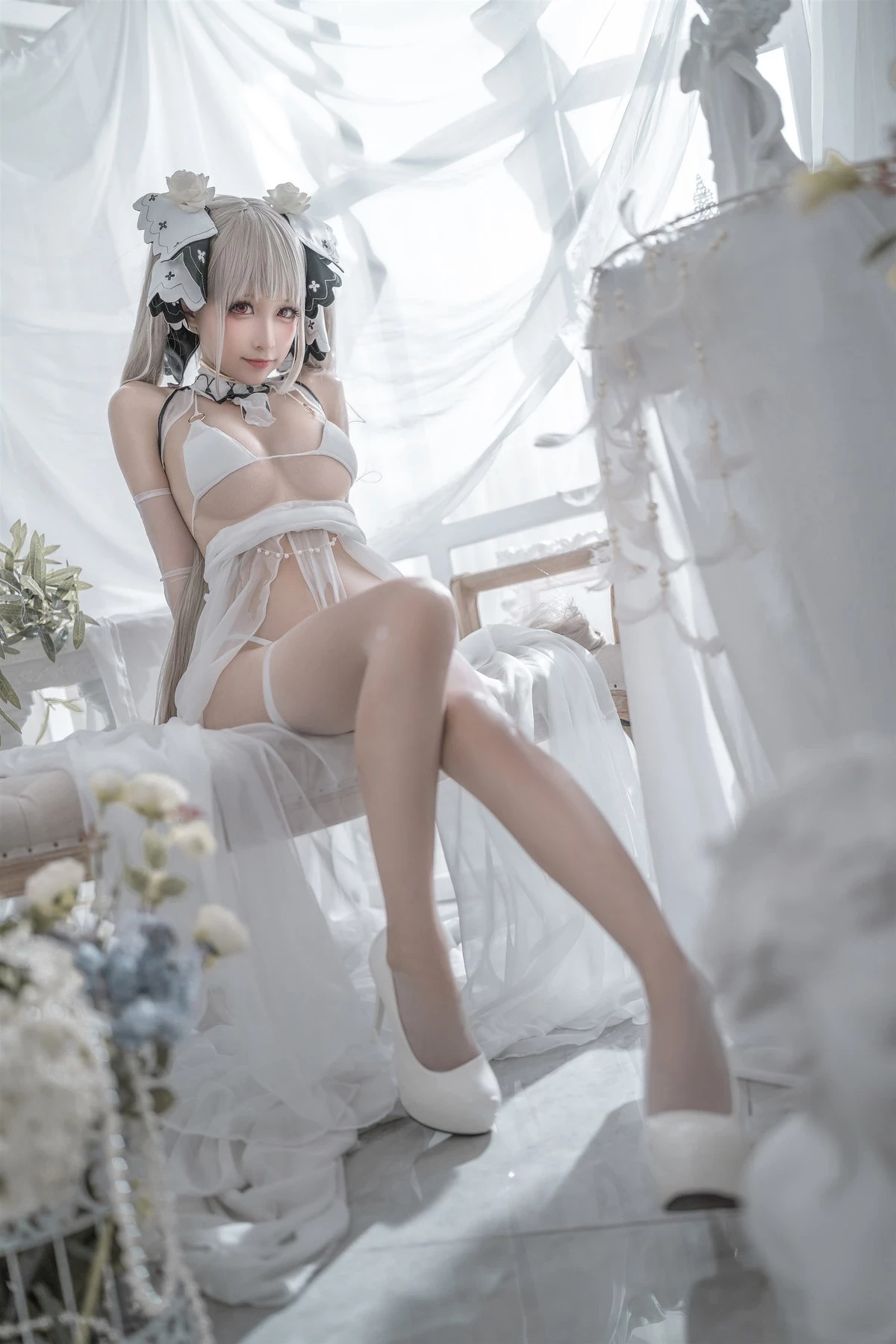 蠢沫沫 Cosplay 可畏婚紗