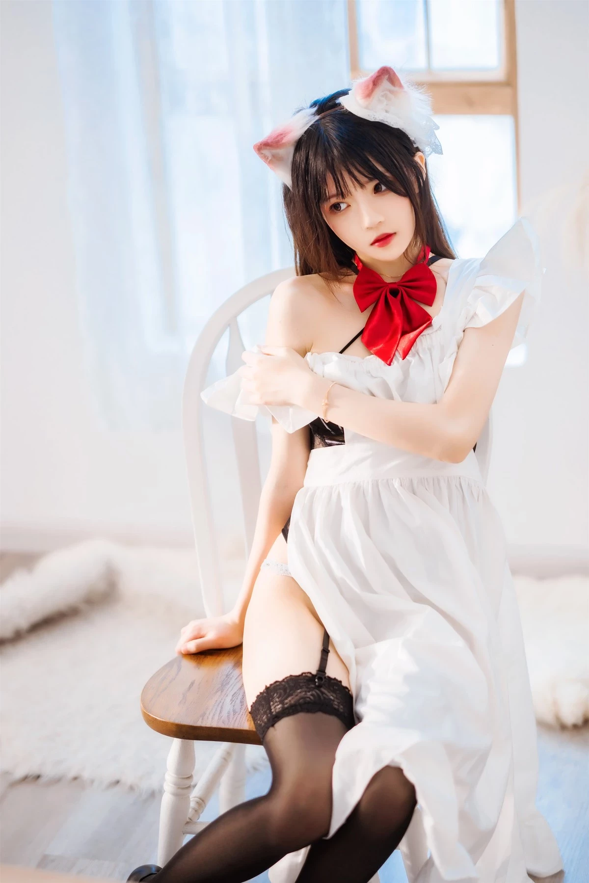 桜桃喵 Cosplay 長裙妹抖