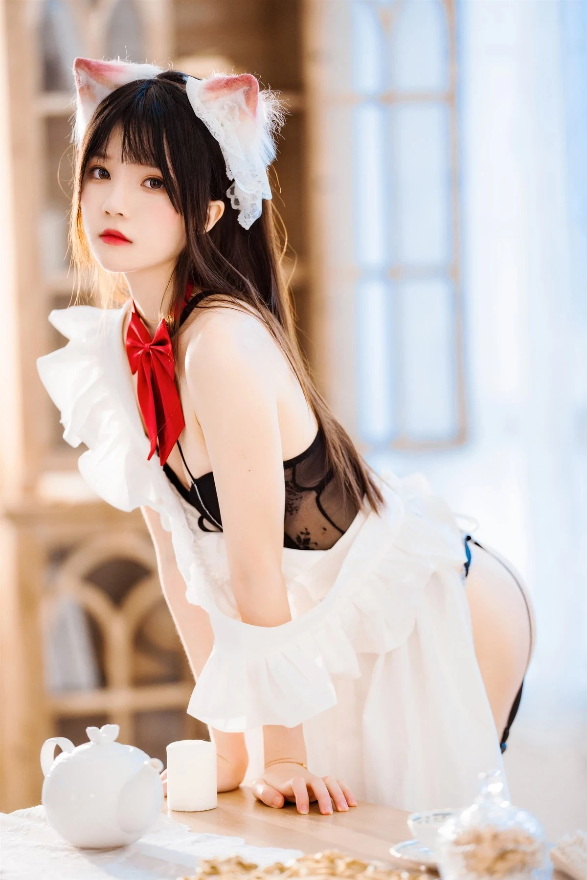 桜桃喵 Cosplay 長裙妹抖