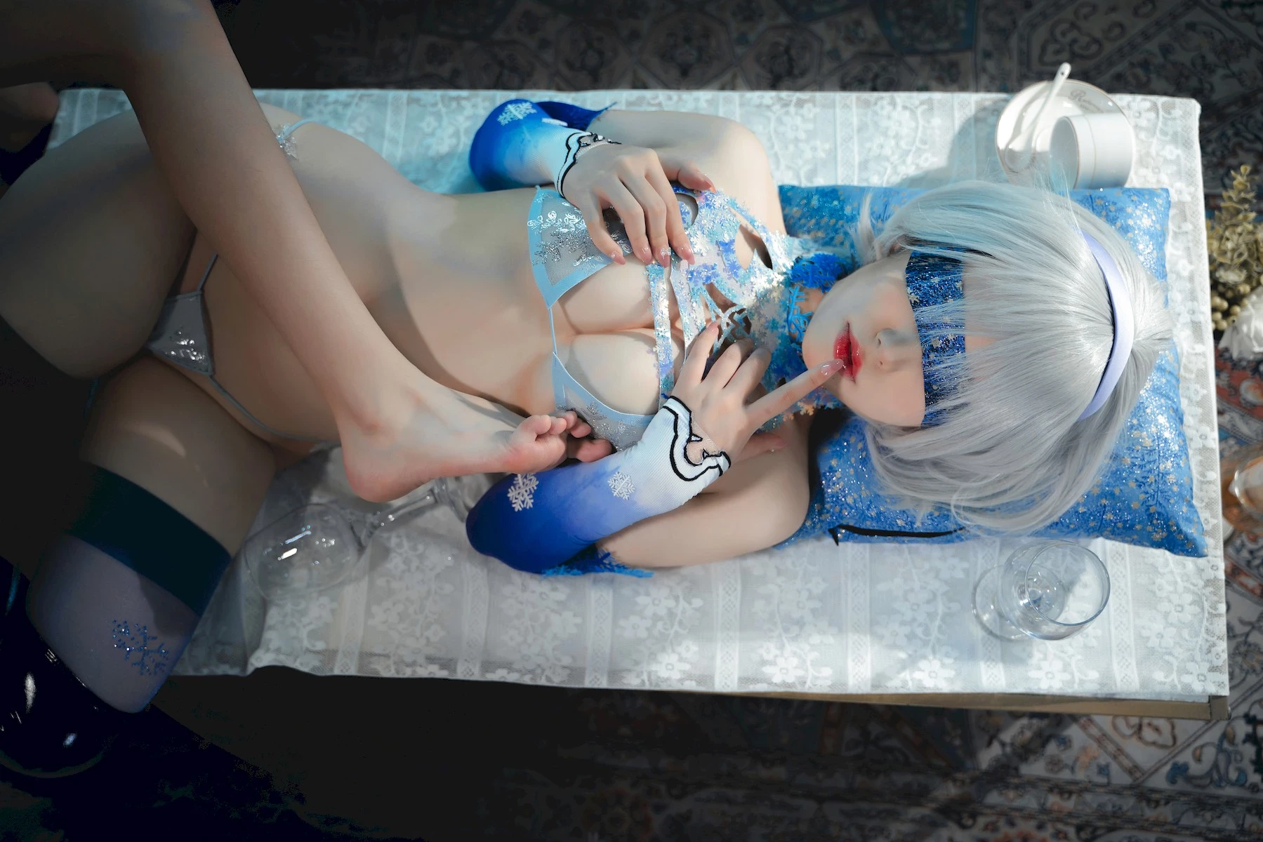 一北亦北 Cosplay 2b冰雪同人