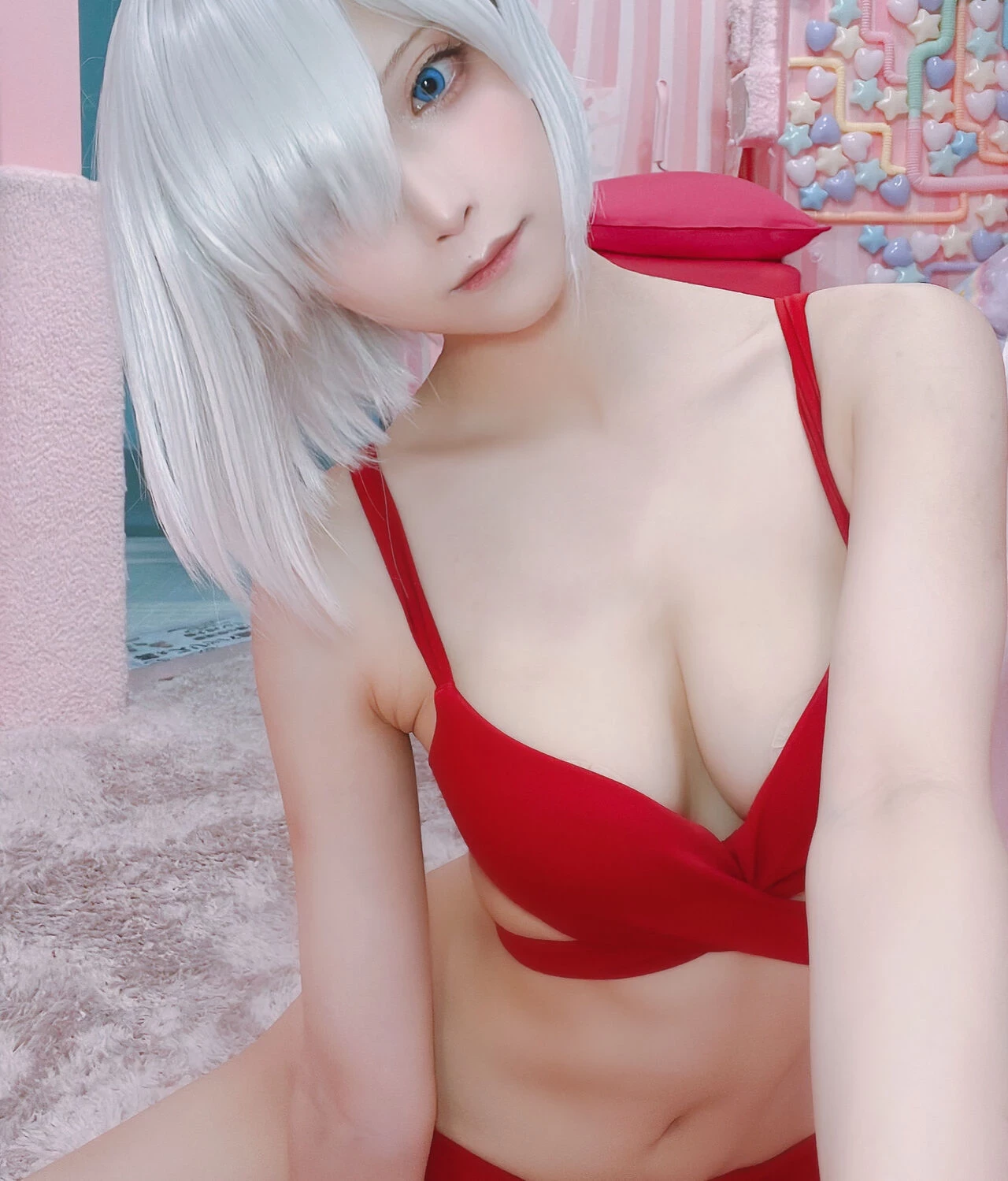 Akichi - 2B Red lingerie