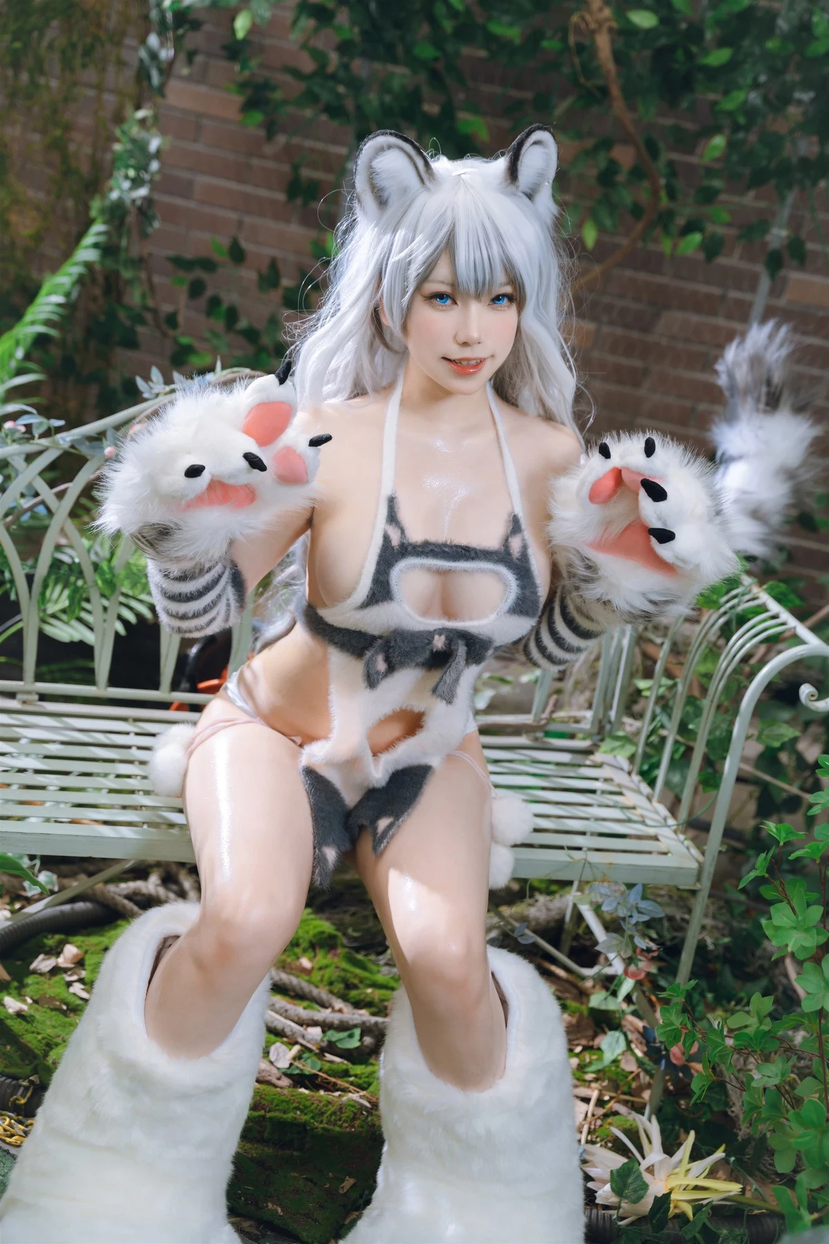 Cosplay 一北亦北 白虎獸娘福瑞