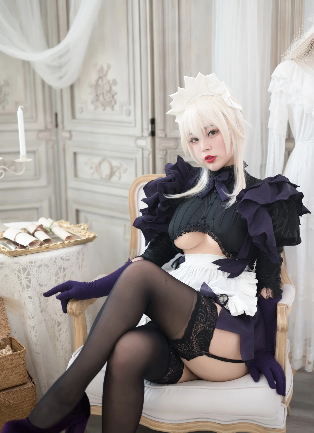 Cosplay 白燁 黑槍呆女僕