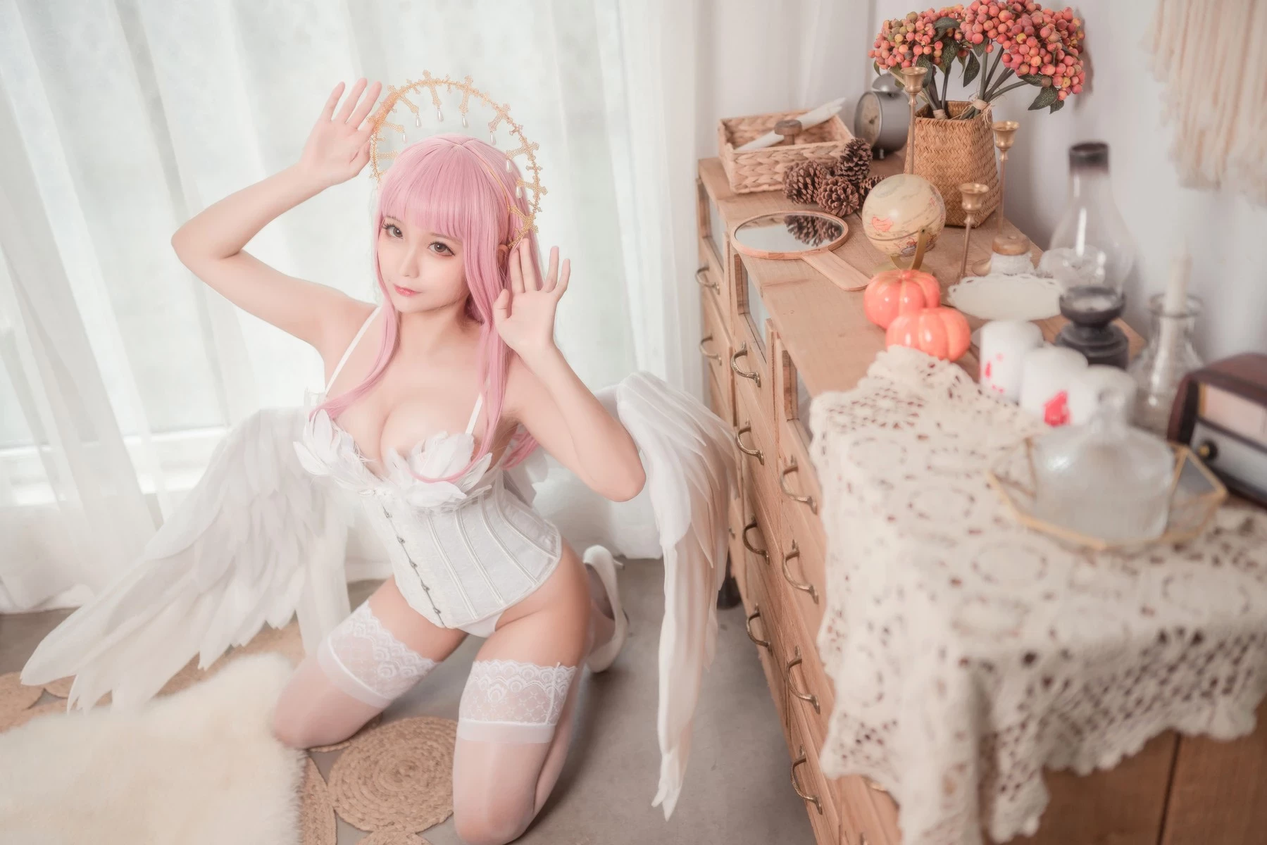 Cosplay 蠢沫沫 Chunmomo 沫沫真愛版 天使本-光天使