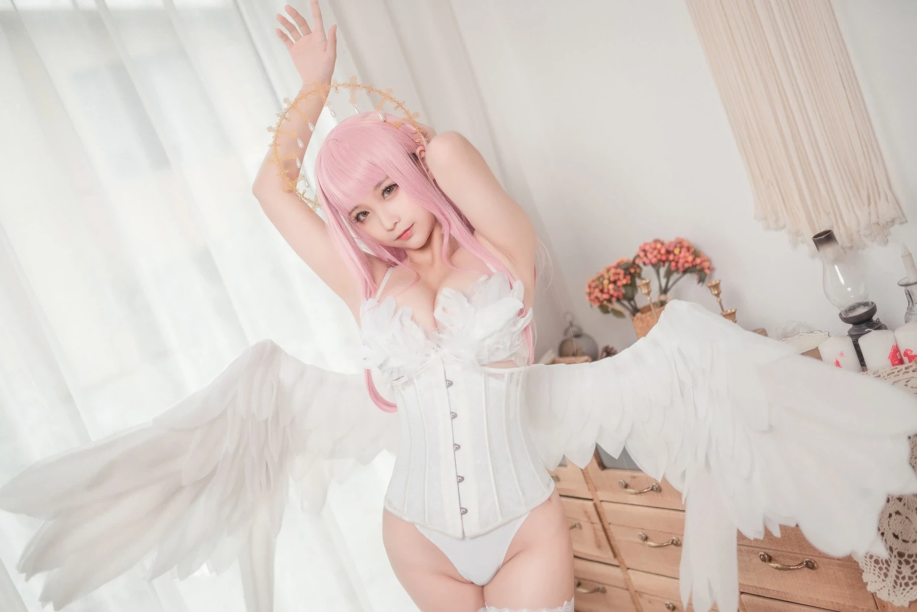 Cosplay 蠢沫沫 Chunmomo 沫沫真愛版 天使本-光天使