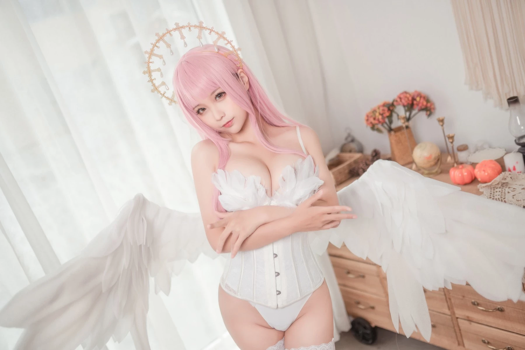 Cosplay 蠢沫沫 Chunmomo 沫沫真愛版 天使本-光天使