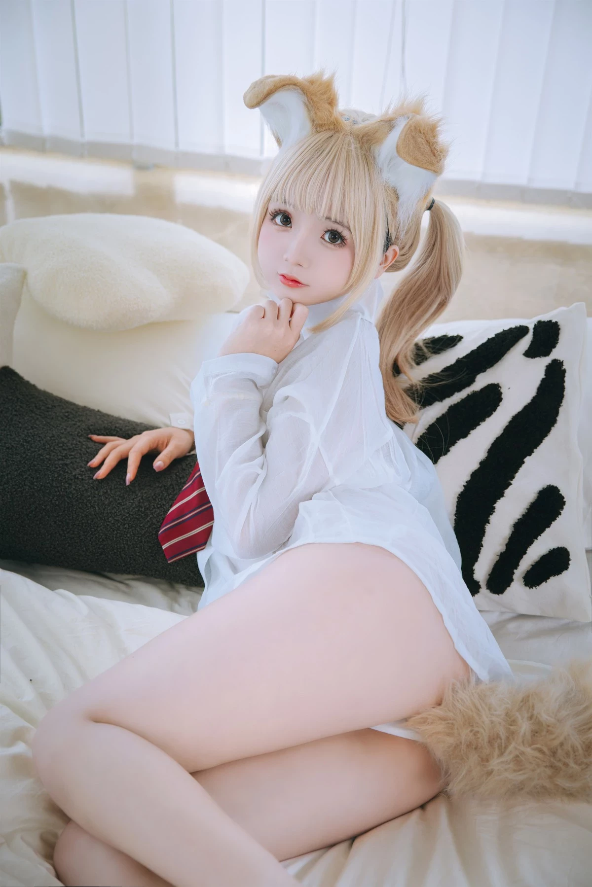 Cosplay 日奈嬌 襯衫小狗 Set.01