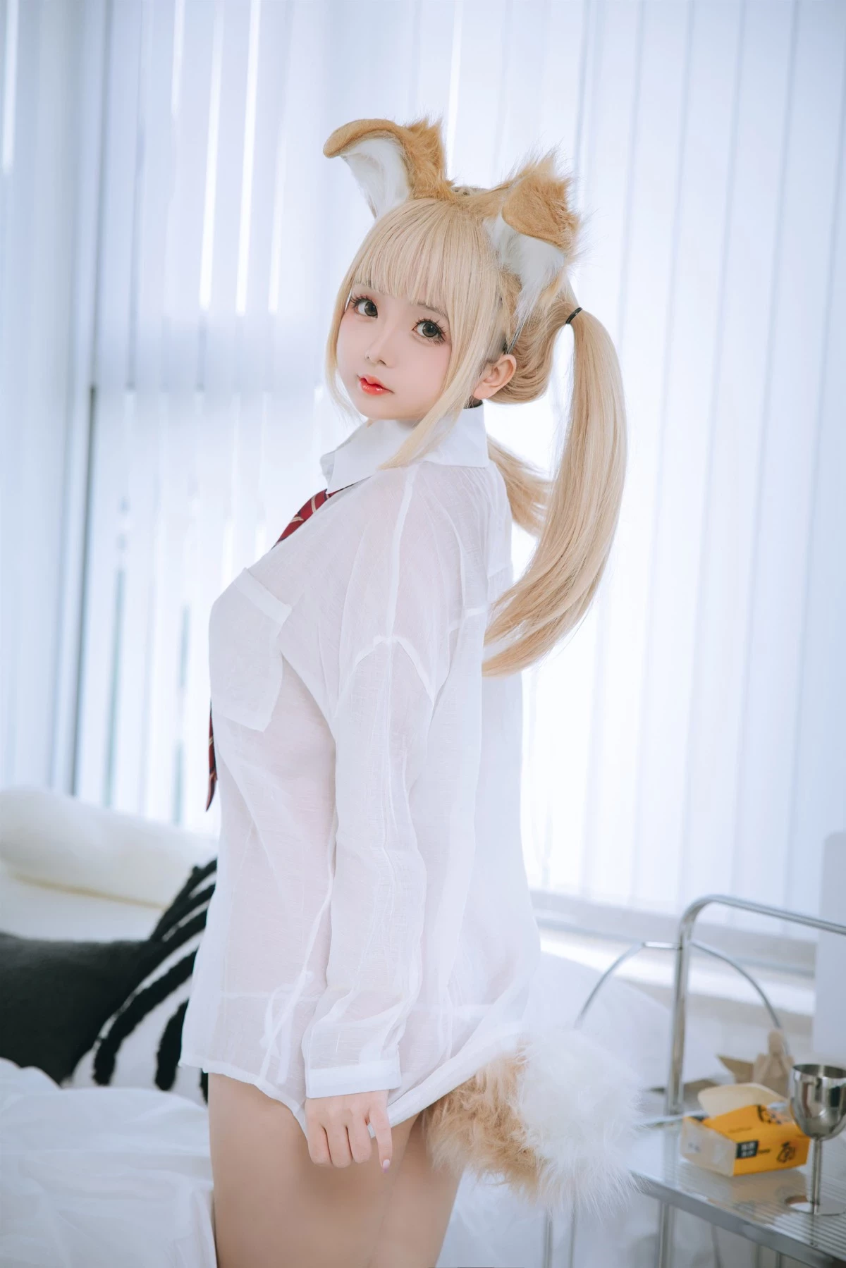 Cosplay 日奈嬌 襯衫小狗 Set.01