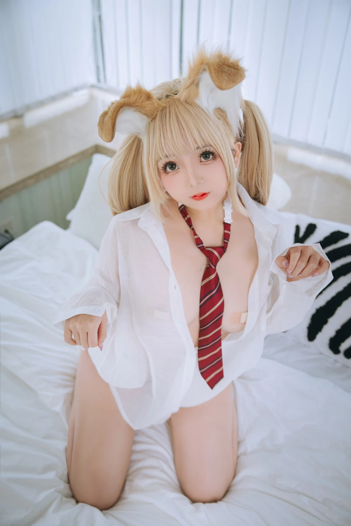 Cosplay 日奈嬌 襯衫小狗 Set.01