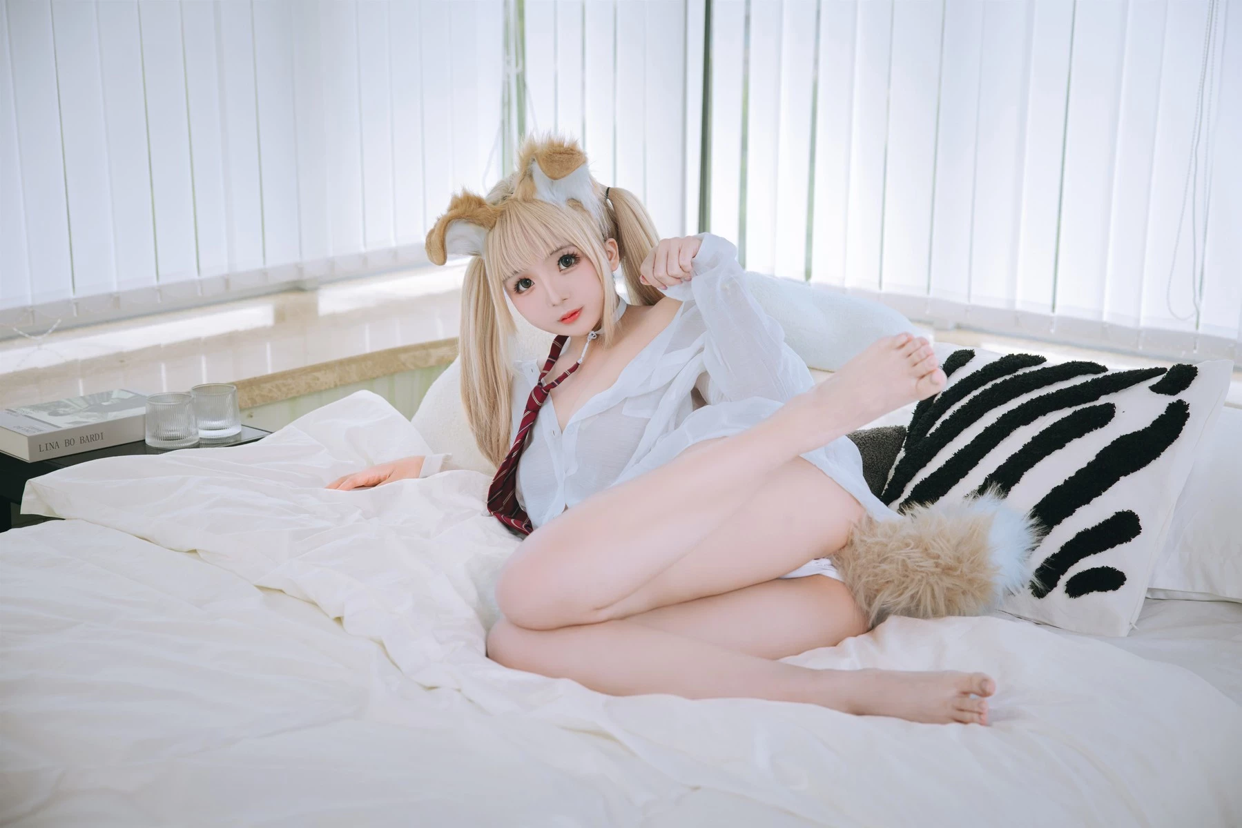 Cosplay 日奈嬌 襯衫小狗 Set.01