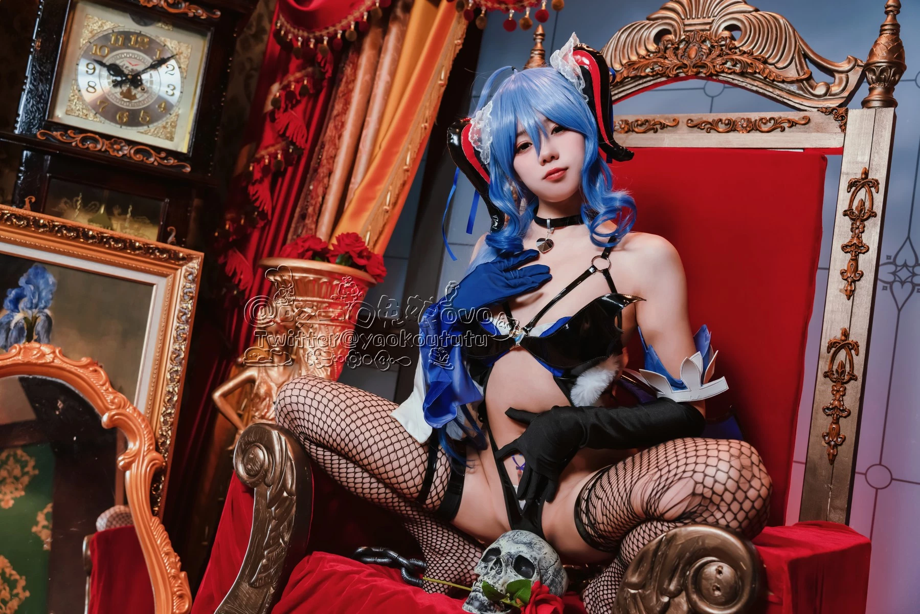 Cosplay 黏黏糰子兔 甘雨魅魔