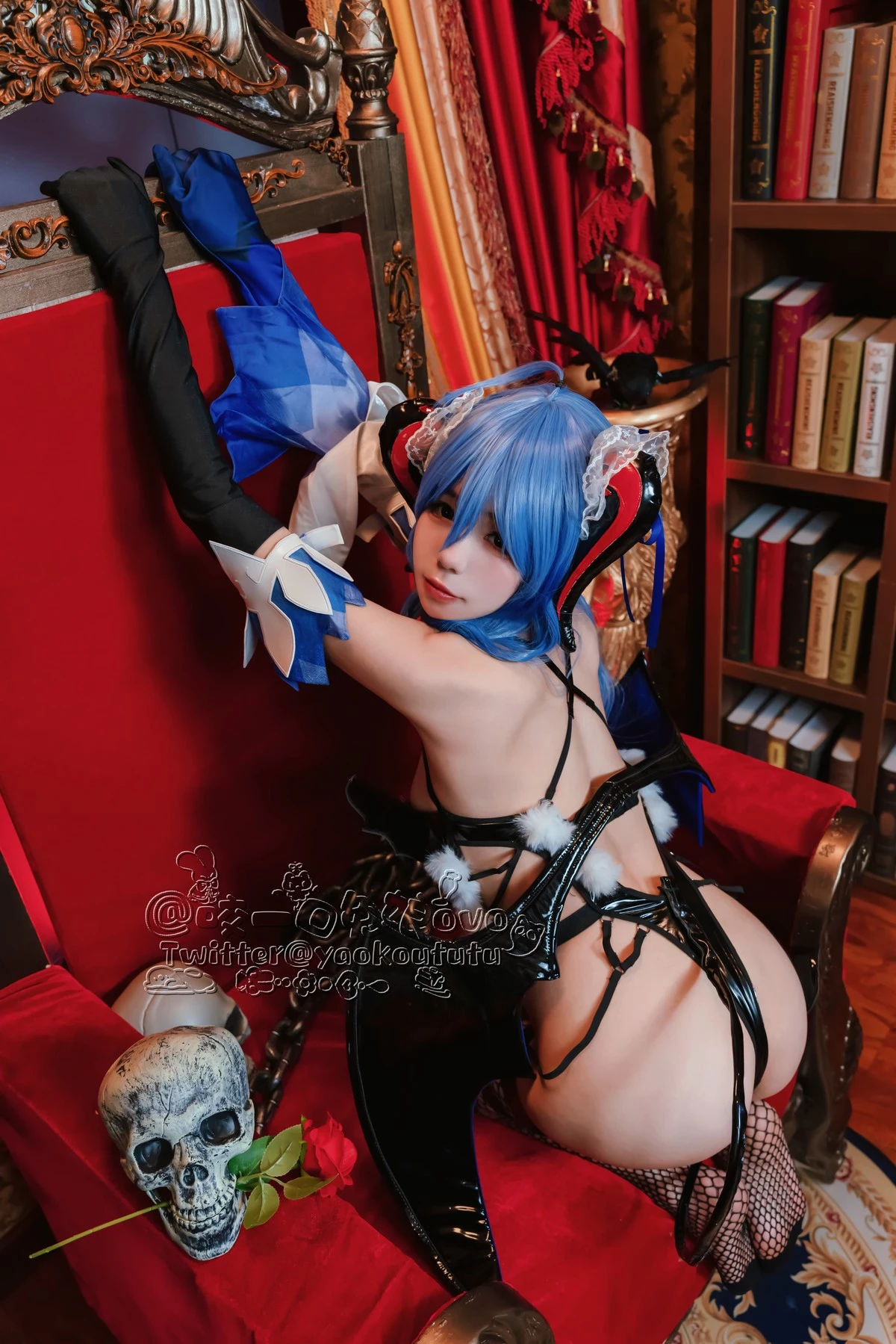 Cosplay 黏黏糰子兔 甘雨魅魔