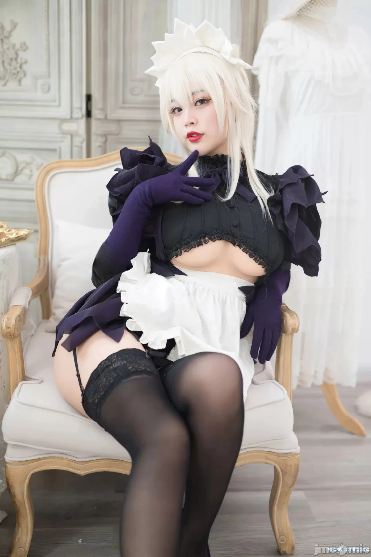 [白燁] 黑槍呆女僕 FGO Alter Saber Maid [50P]