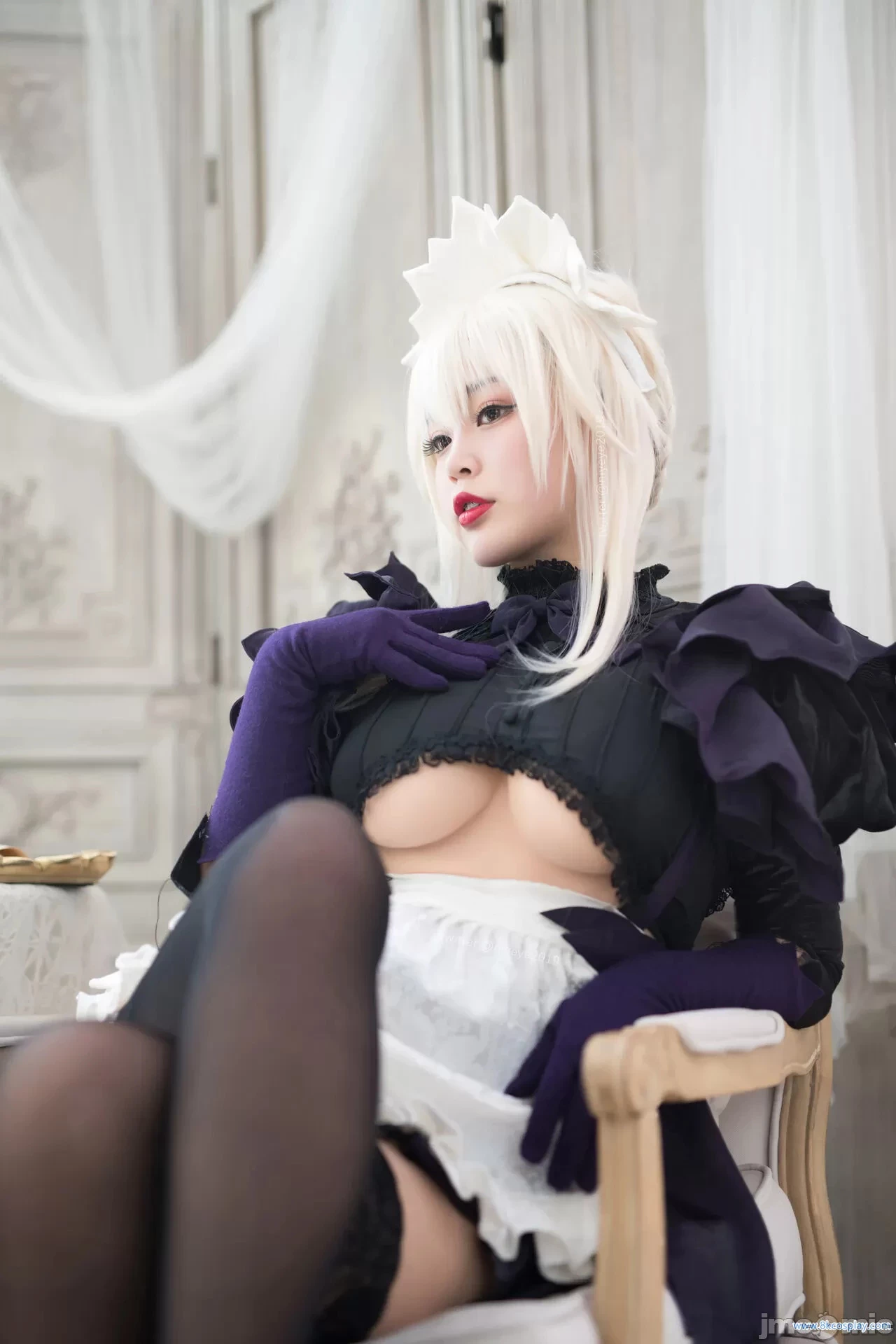 [白燁] 黑槍呆女僕 FGO Alter Saber Maid [50P]