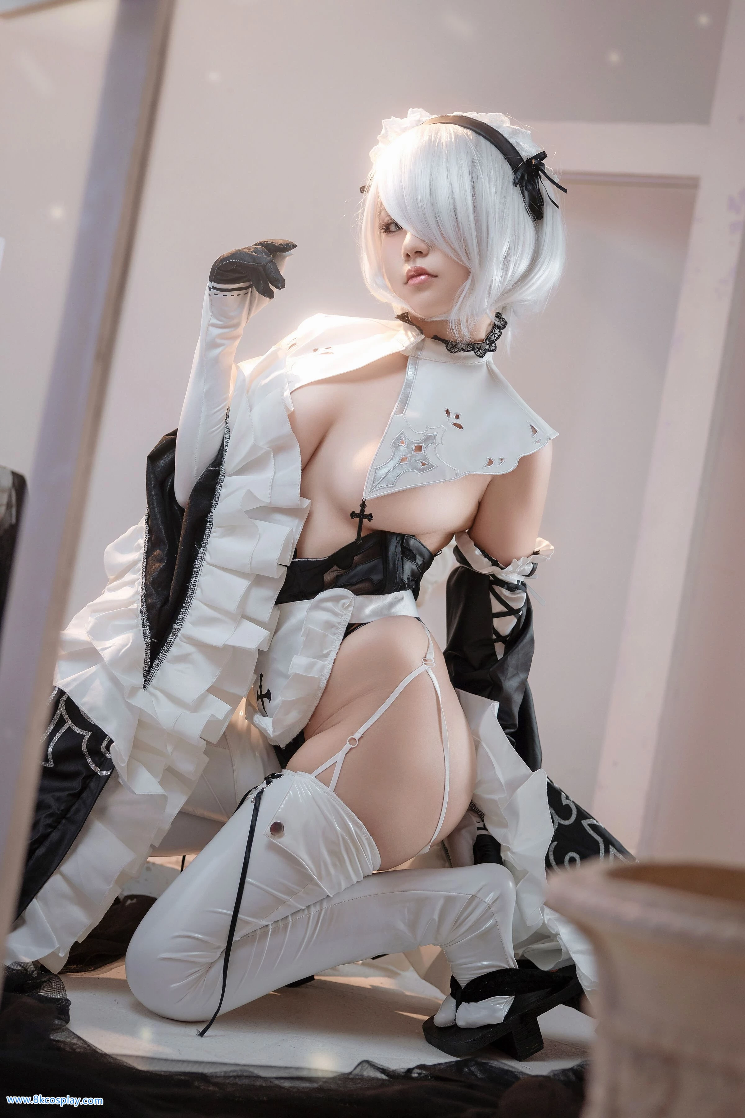 尼爾：自動人形 2B 女僕 CN：七七娜娜子 [12P]