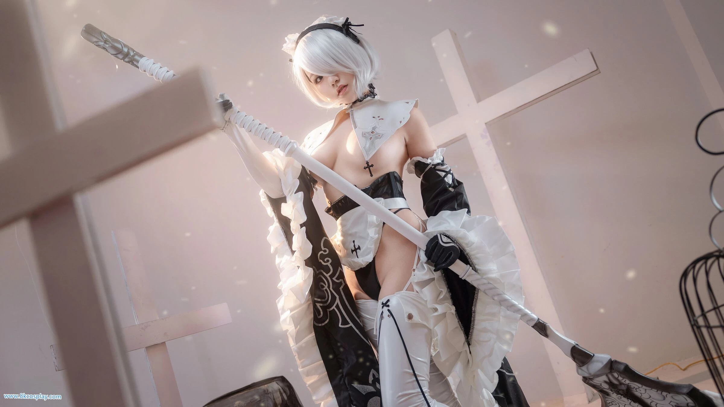 尼爾：自動人形 2B 女僕 CN：七七娜娜子 [12P]