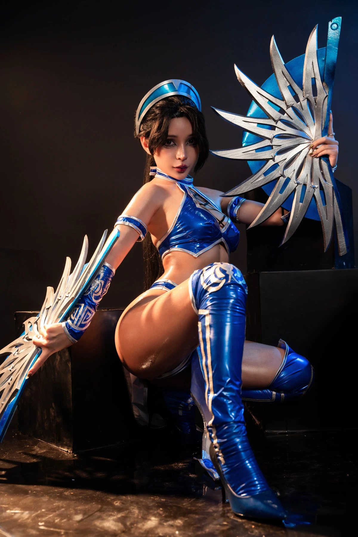 Cosplay Umeko.J Kitana Mortal Kombat Set.02