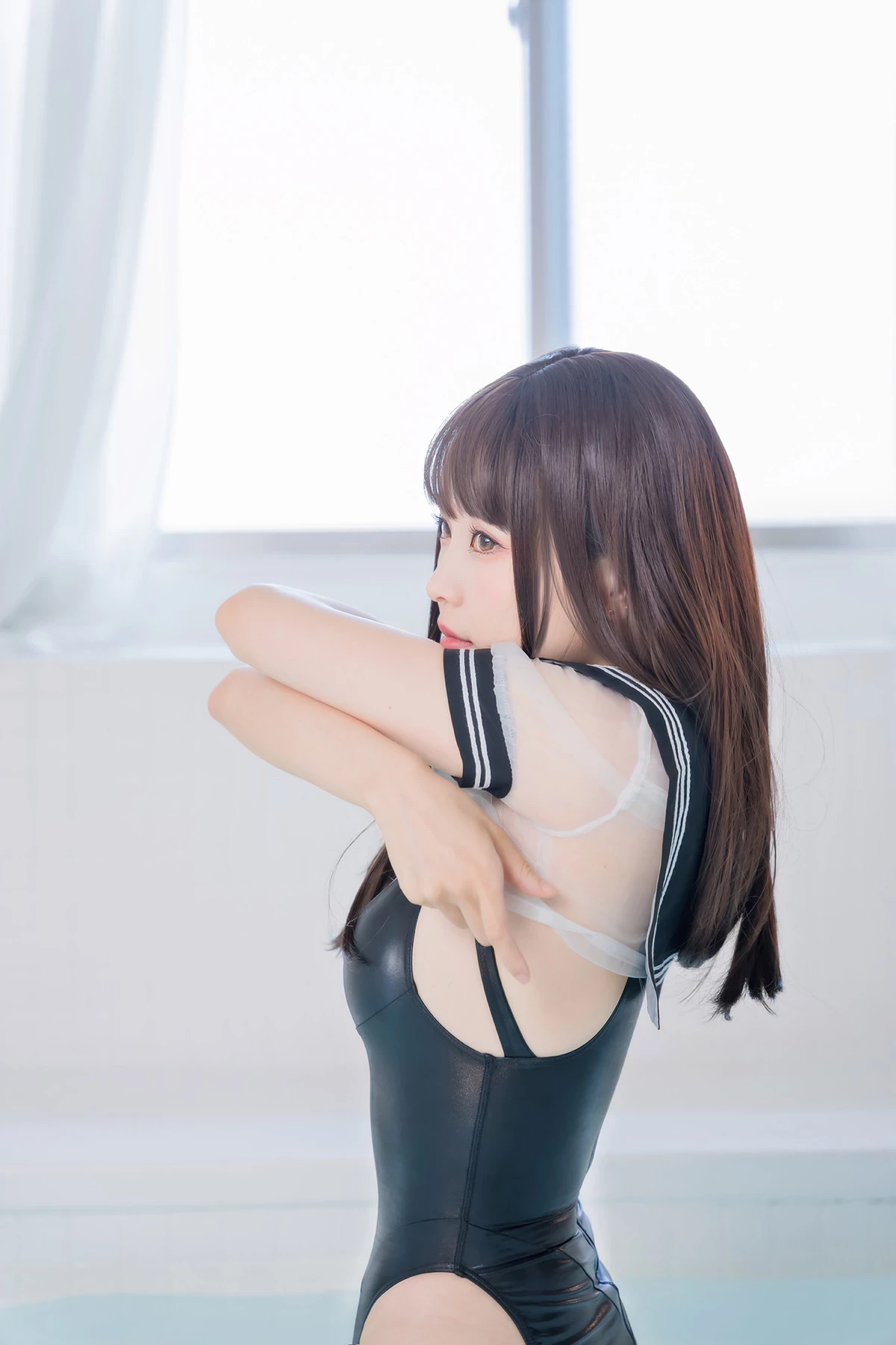 Cosplay ElyEE子 Racing Swimsuit 競泳水手服 Set.01