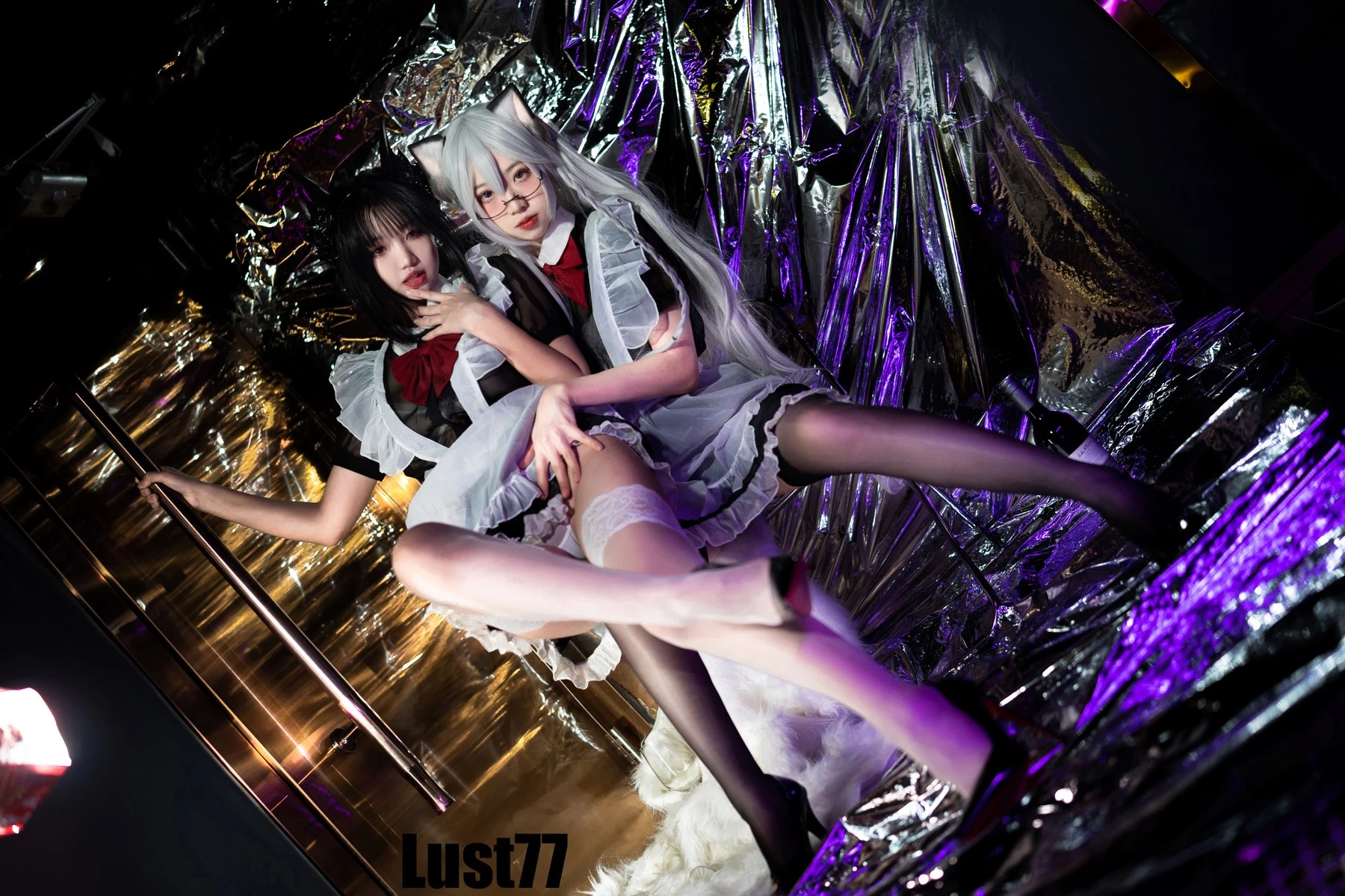 Cosplay 柒柒要乖哦 女僕の懲戒課 Set.01