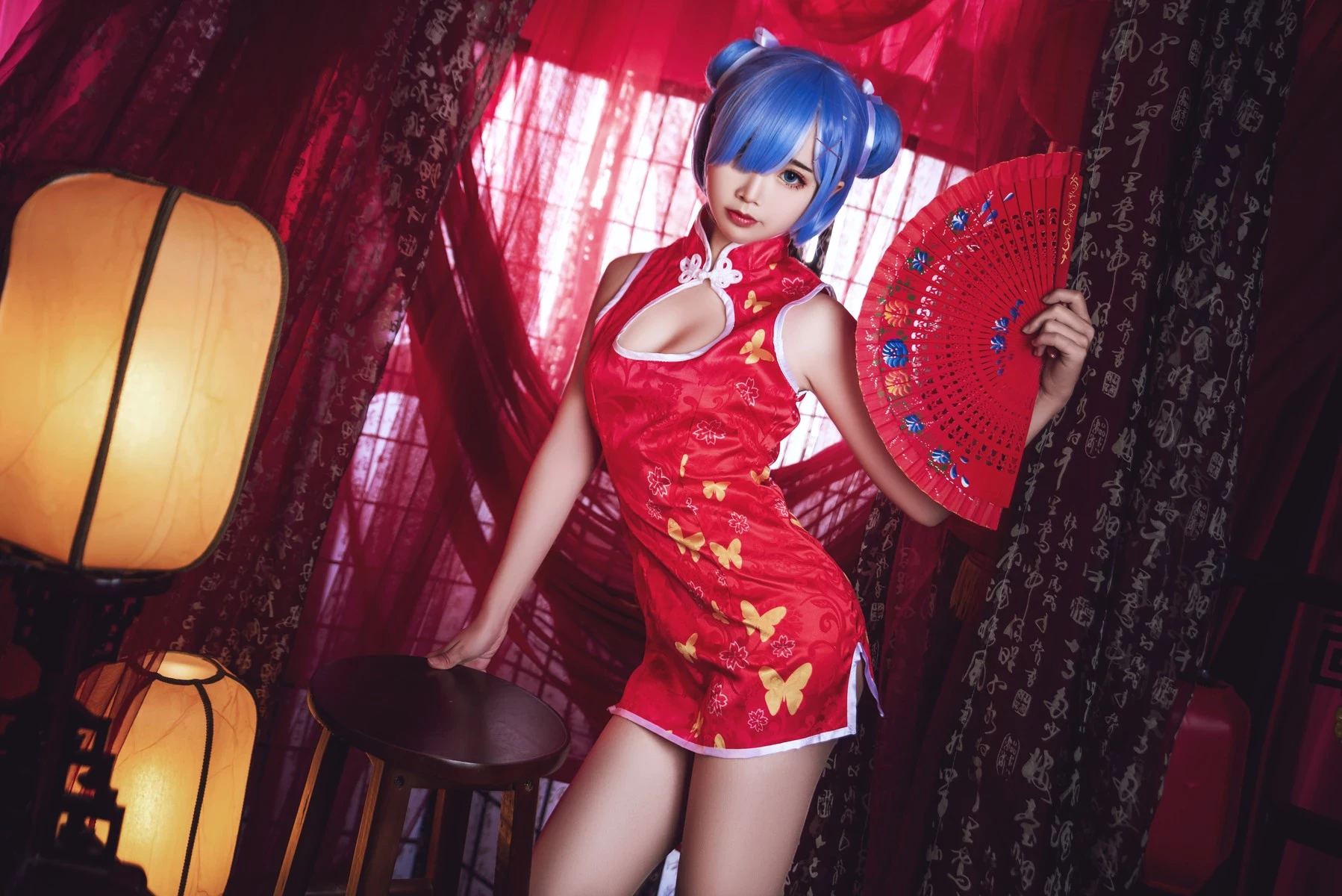 Cosplay 麵餅仙兒 雷姆旗袍