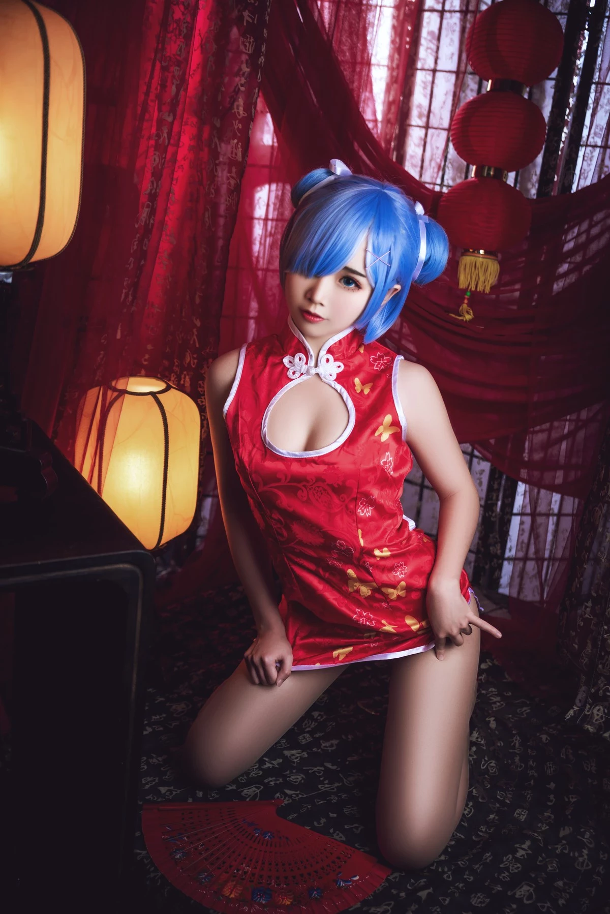 Cosplay 麵餅仙兒 雷姆旗袍