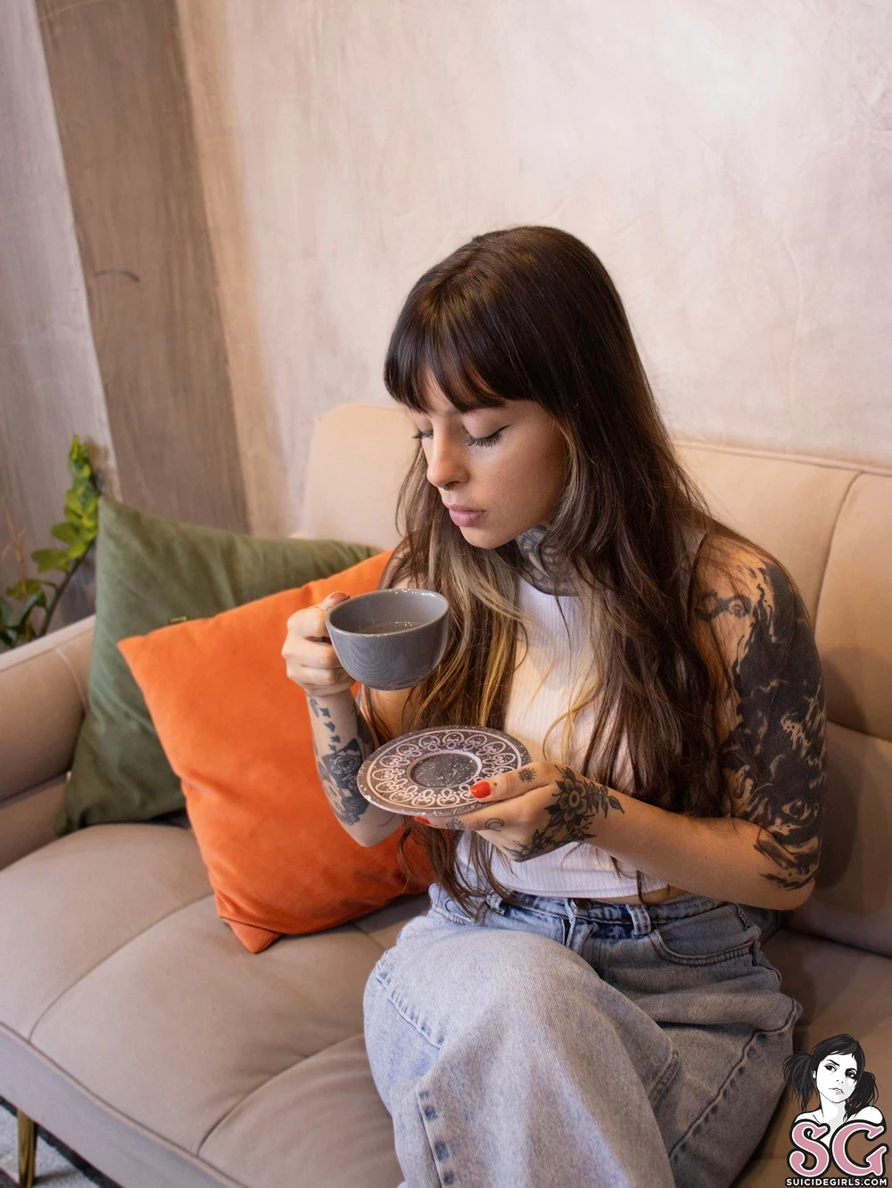 [Suicide Girls]Jan 19, 2025 - Catink - Afternoon Coffee With The Cat[52P]